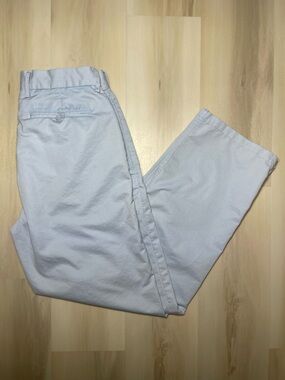 Gap Relaxed Fit Khaki Chino Career Pants Flat Front Men's Sz 32x32 Light Blue